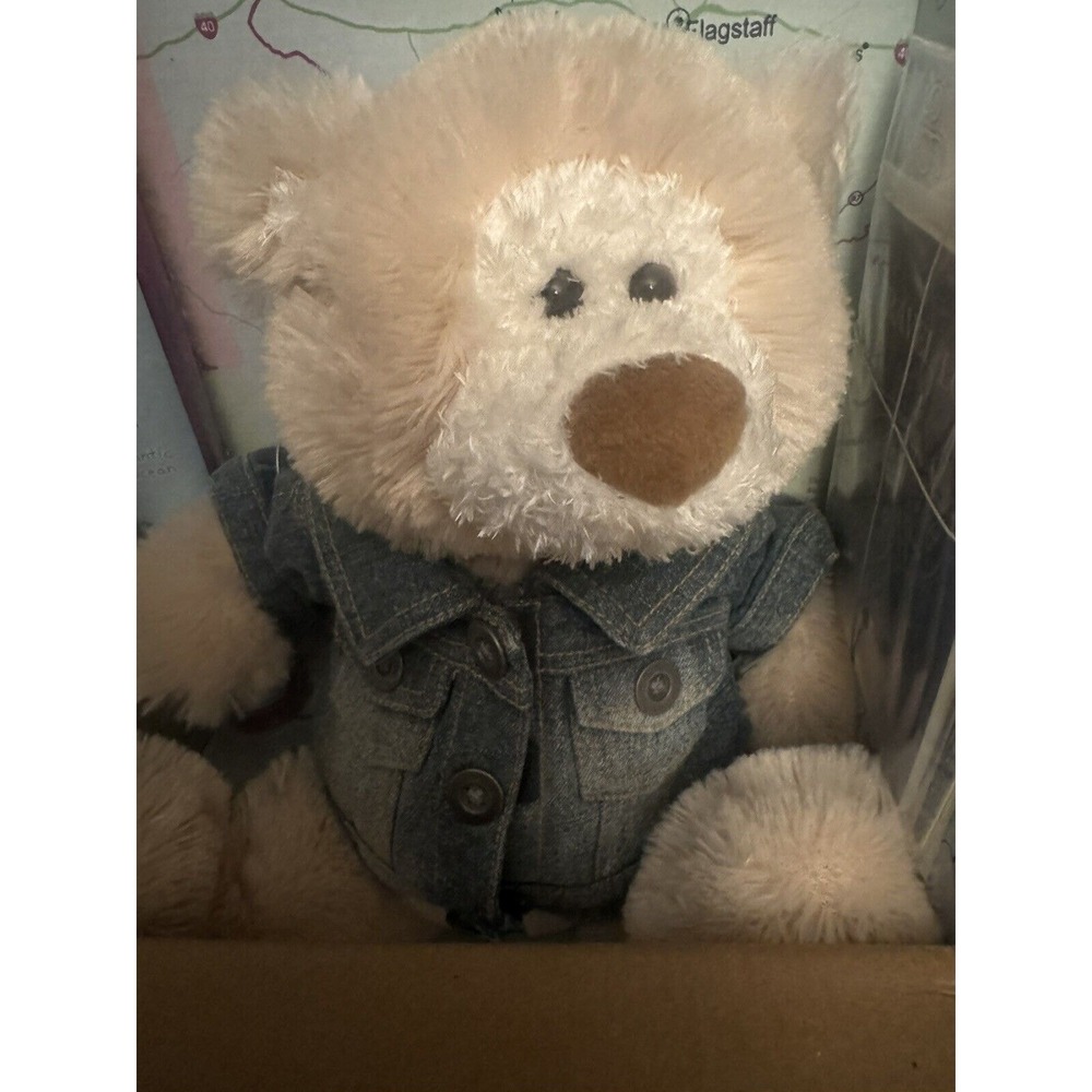 Gund Plush Everywhere Bear Travel Set RARE Kids Teddy Bear Passport Map‎ Etc - Picture 7 of 15